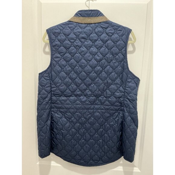 Atlanta Braves Peter Millar Vest XL Women’s Navy White Embroidered A Brown Tweed - Picture 4 of 13